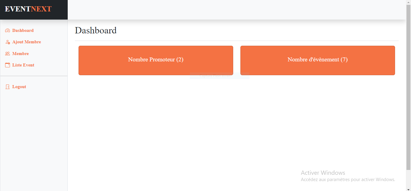 Application Web de Gestion et Promotion d’Événements